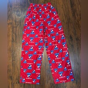 FC Dallas Flannel PJ Pajama Sleep Lounge Pants Red Youth Size L (14/16) Large